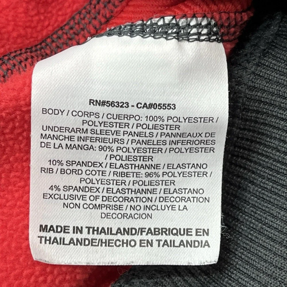 Nike Center Swoosh Hoodie Womens Large‎ Therma-Fit Honeycomb Pattern Red Black